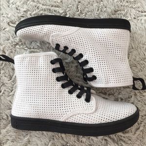 Dr. Martens 'Shoreditch' Perforated Canvas Boots