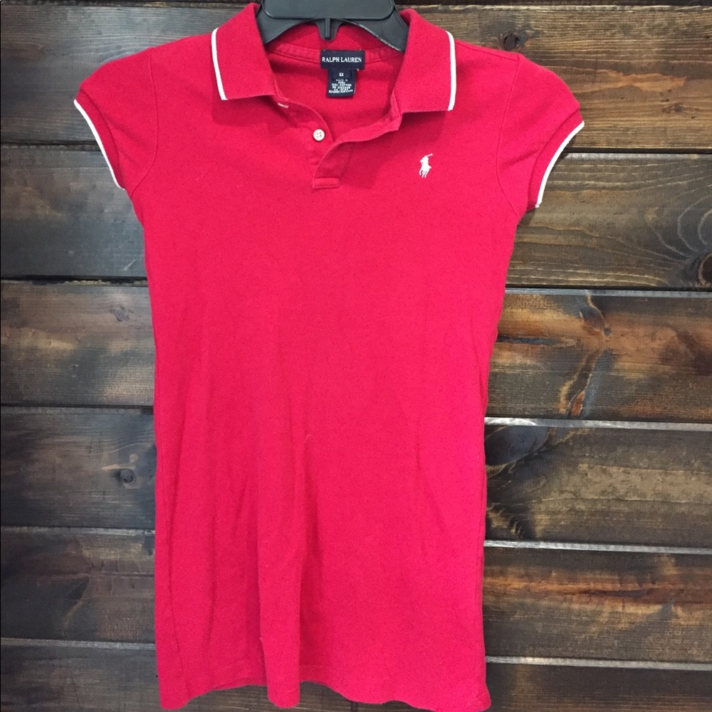 Red Ralph Lauren Dress/long shirt
