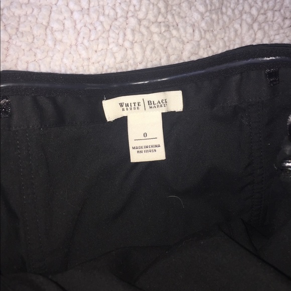 Strapless Embroidered Black & White Dress - Picture 4 of 4