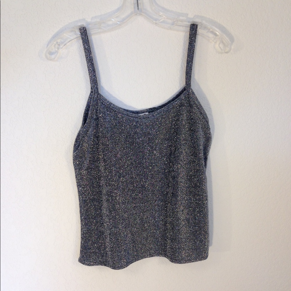 Sheila Silver Spaghetti Strap Top Small