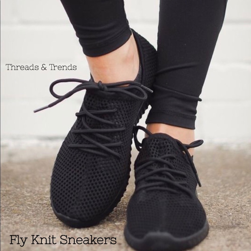  Mauve Fly Knit Sneakers - Picture 5 of 5