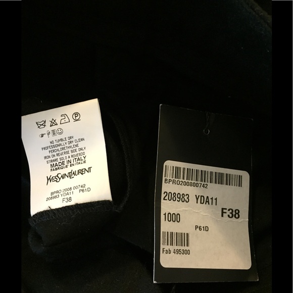 YSL Black Wool Trousers - Picture 4 of 8