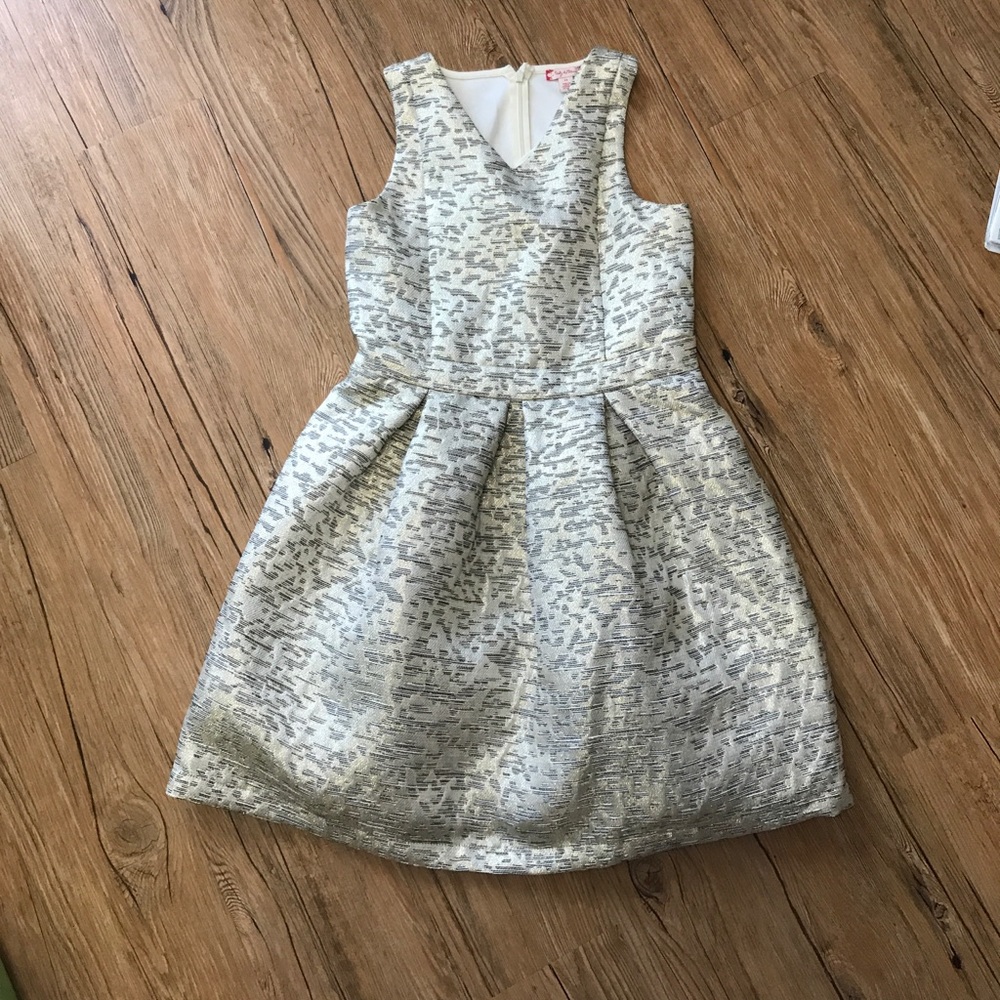 Gold Patterned Dress