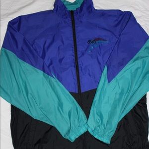 Vintage Asics Purple & Teal Windbreaker