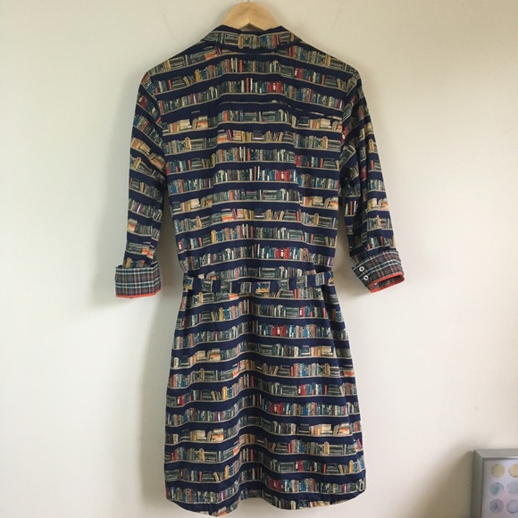 SOLD Tommy Hilfiger Book Print Shirt Dress SOLD - Picture 3 of 8