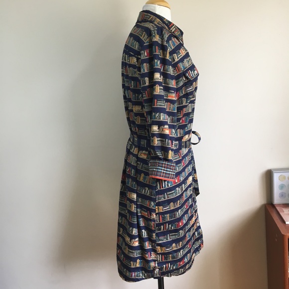 SOLD Tommy Hilfiger Book Print Shirt Dress SOLD - Picture 5 of 8