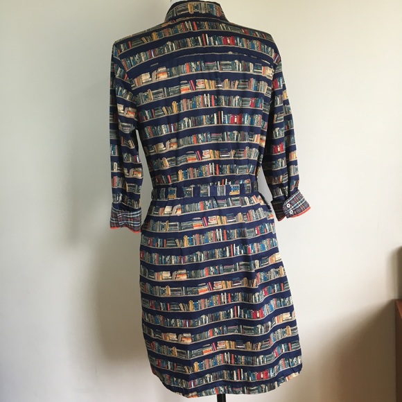 SOLD Tommy Hilfiger Book Print Shirt Dress SOLD - Picture 6 of 8