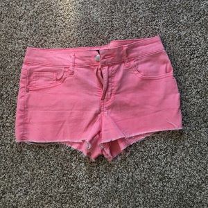 Hot Pink Jean Shorts