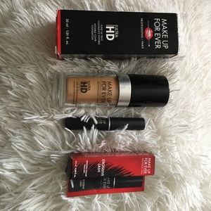 MAKE UP FOREVER foundation and mascara