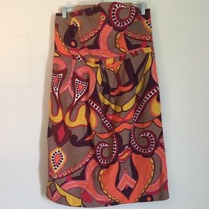 Merona Strapless Dress with POP art design