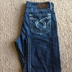 Men's Buckle Jeans