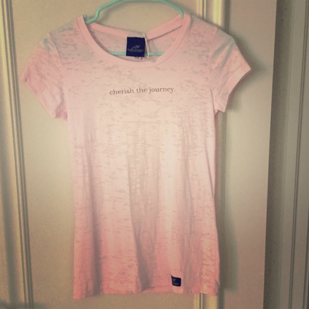 Burnout pink tee shirt. Brand new.