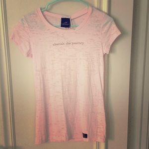 Burnout pink tee shirt. Brand new.