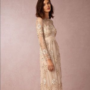 BHLDN, Needle and Thread Adona Dress/Ivory/Size 2