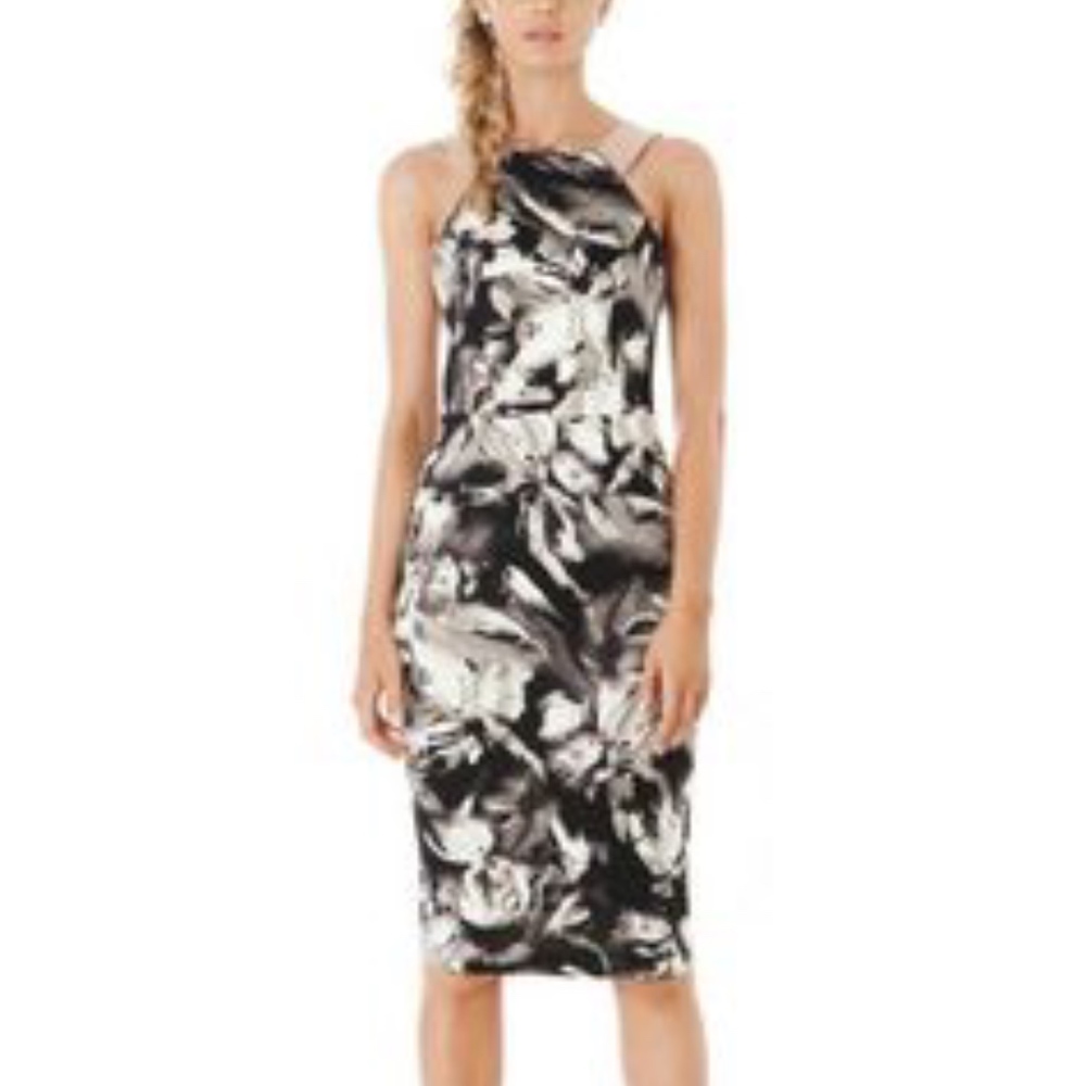 Black & White Floral Dress