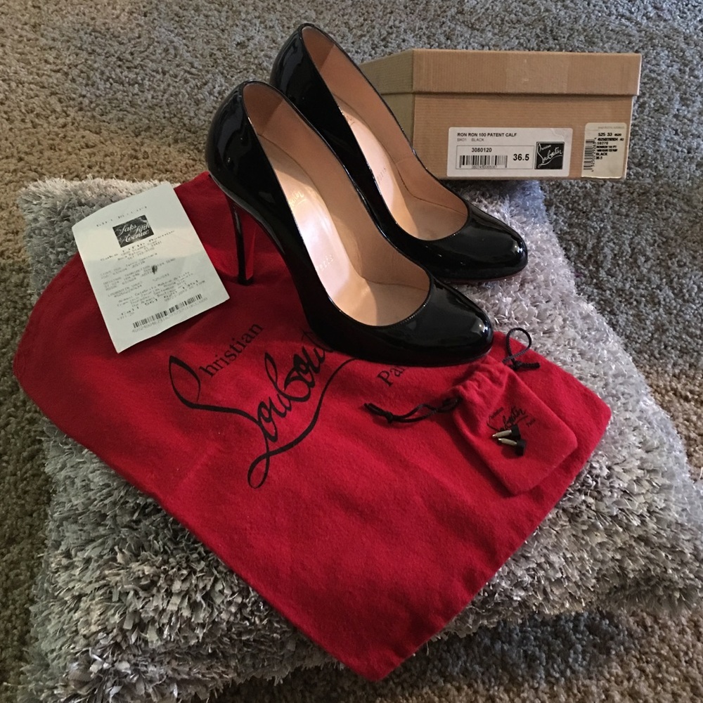 Christian louboutin ron ron 100 patent calf