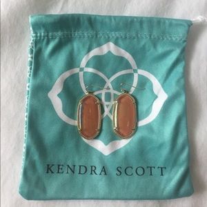 Kendra Scott Elle earrings in iridescent orange