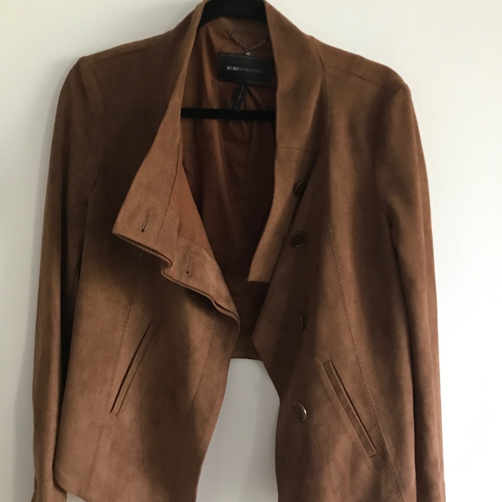 BCBG Max Azria Brown Cropped Jacket