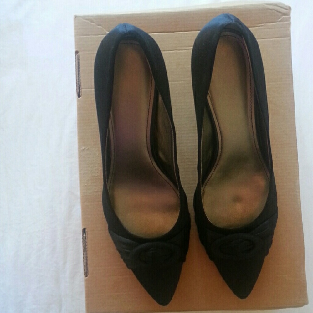 Black Satin Dress Shoes
