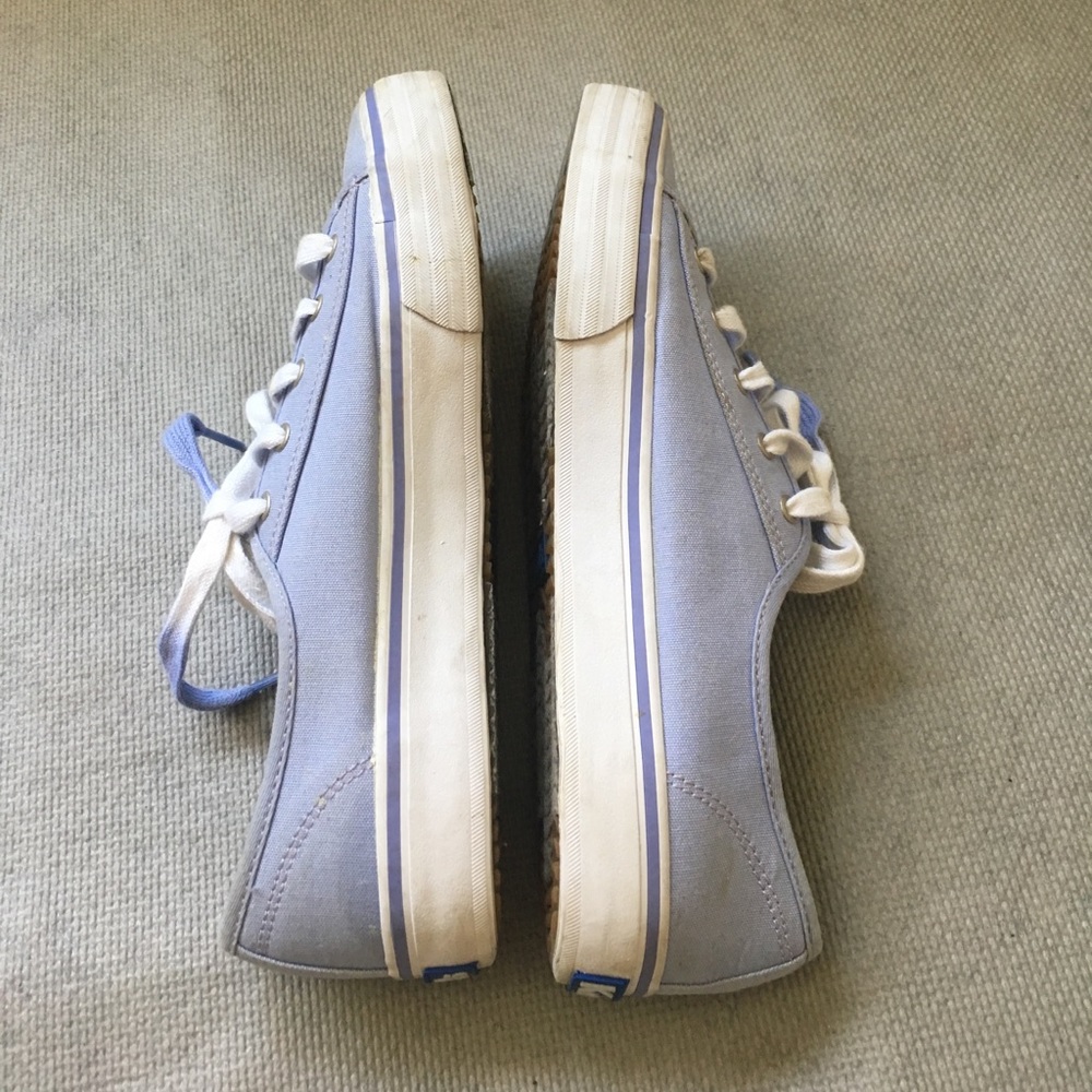 Light Purple Keds with Ombré Purple Laces