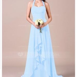 Princess Halter Chiffon Bridesmaid Dress Size 4
