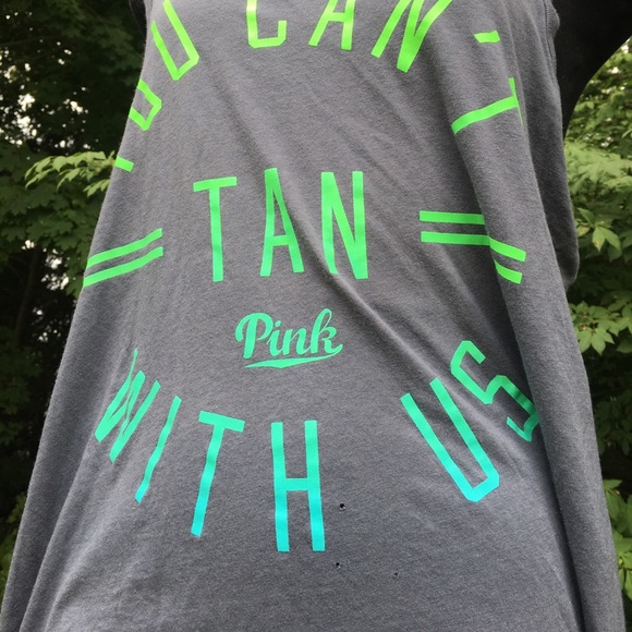 PINK "You Can't Tan With Us" muscle tank - Picture 6 of 8