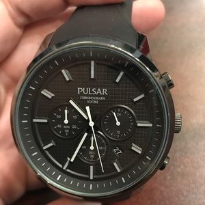 Pulsar Chronograph 100M Watch (Silicone Band)