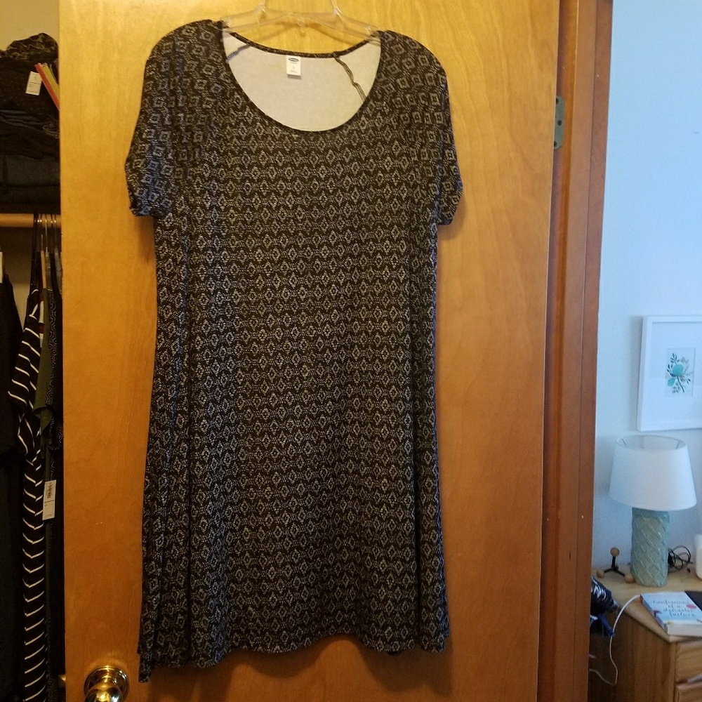 Black & white swing tunic style top/dress