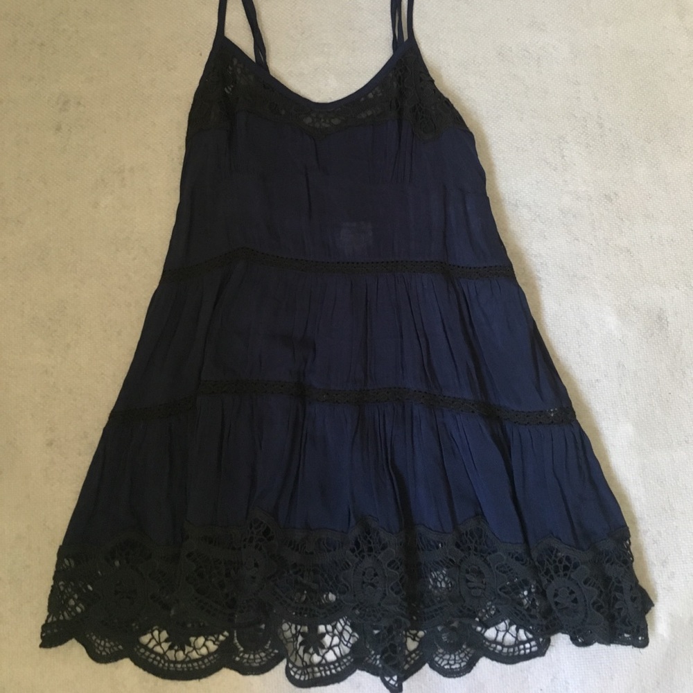 Navy Free People Tunic