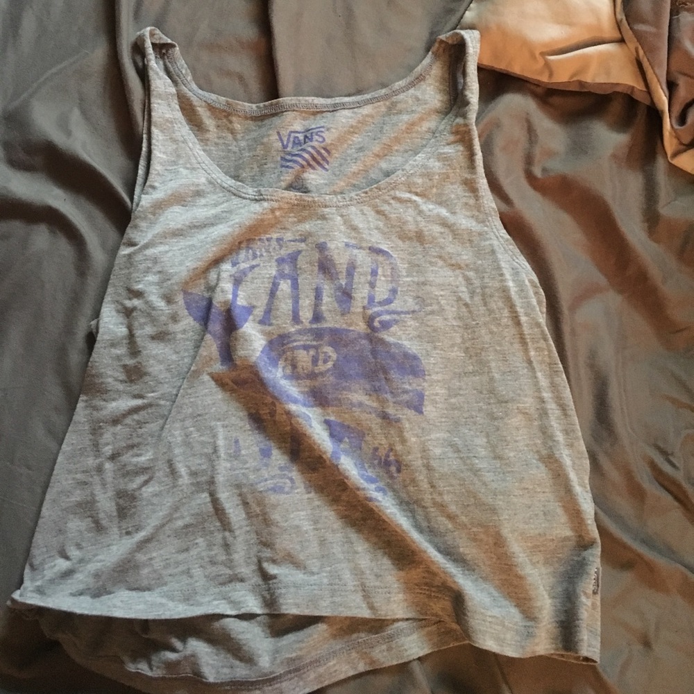 Women's vans land and sea crop tank
