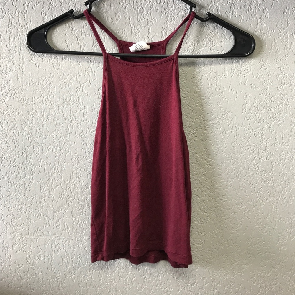 High Neck Crop Tee