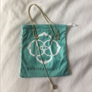 Kendra Scott Mason necklace in clear peach