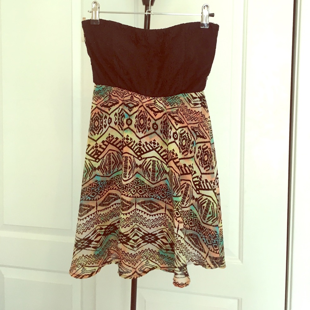 Strapless summer dress