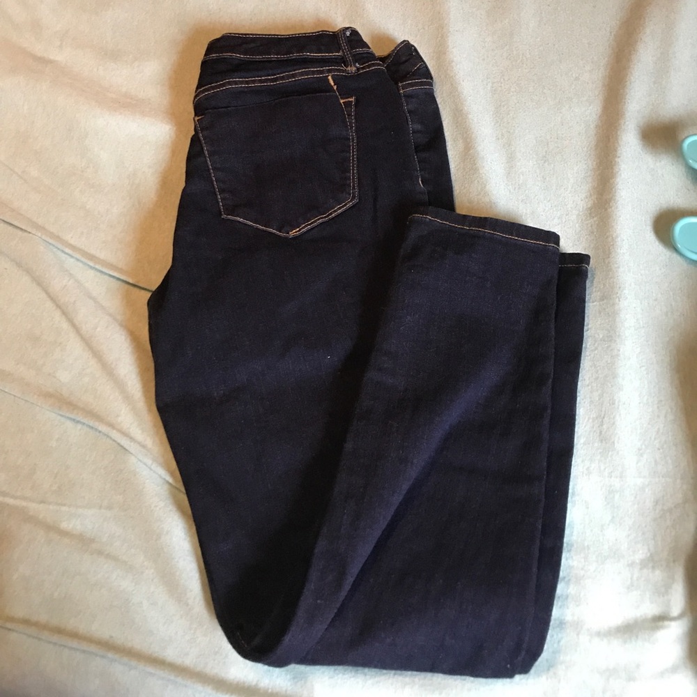 Dark denim jeggings