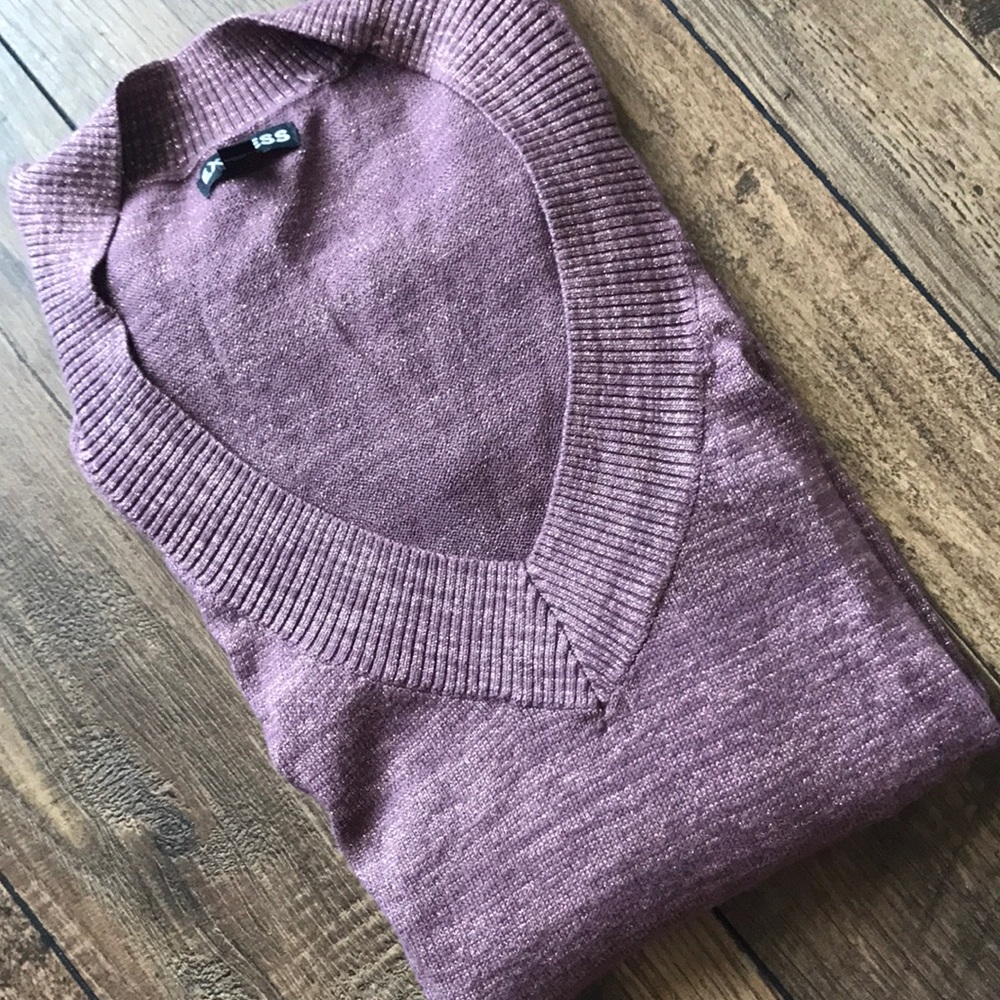 ⭐️SALE⭐️ Express Glittery Purple Sweater