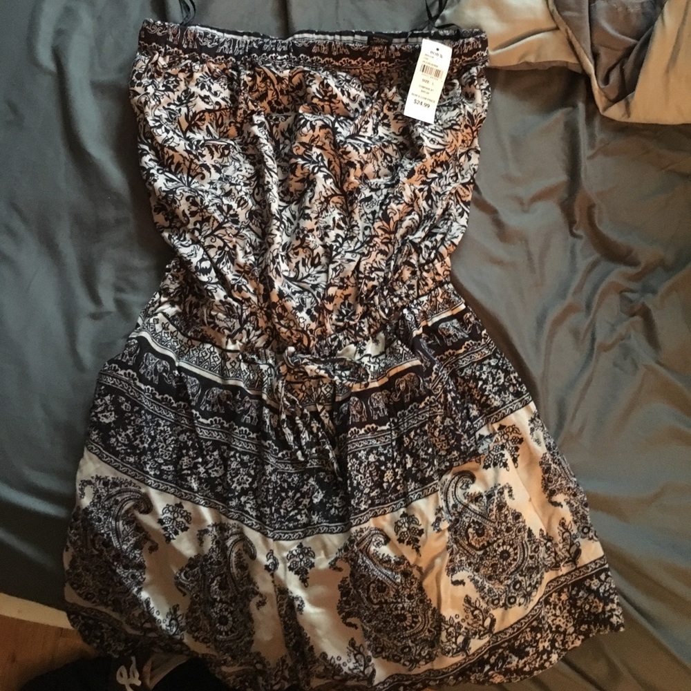Strapless romper size large