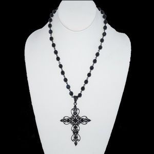 Handmade Beaded Cross Neckless