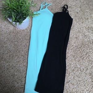 Two Fitted Tunic Cami Tank Tops