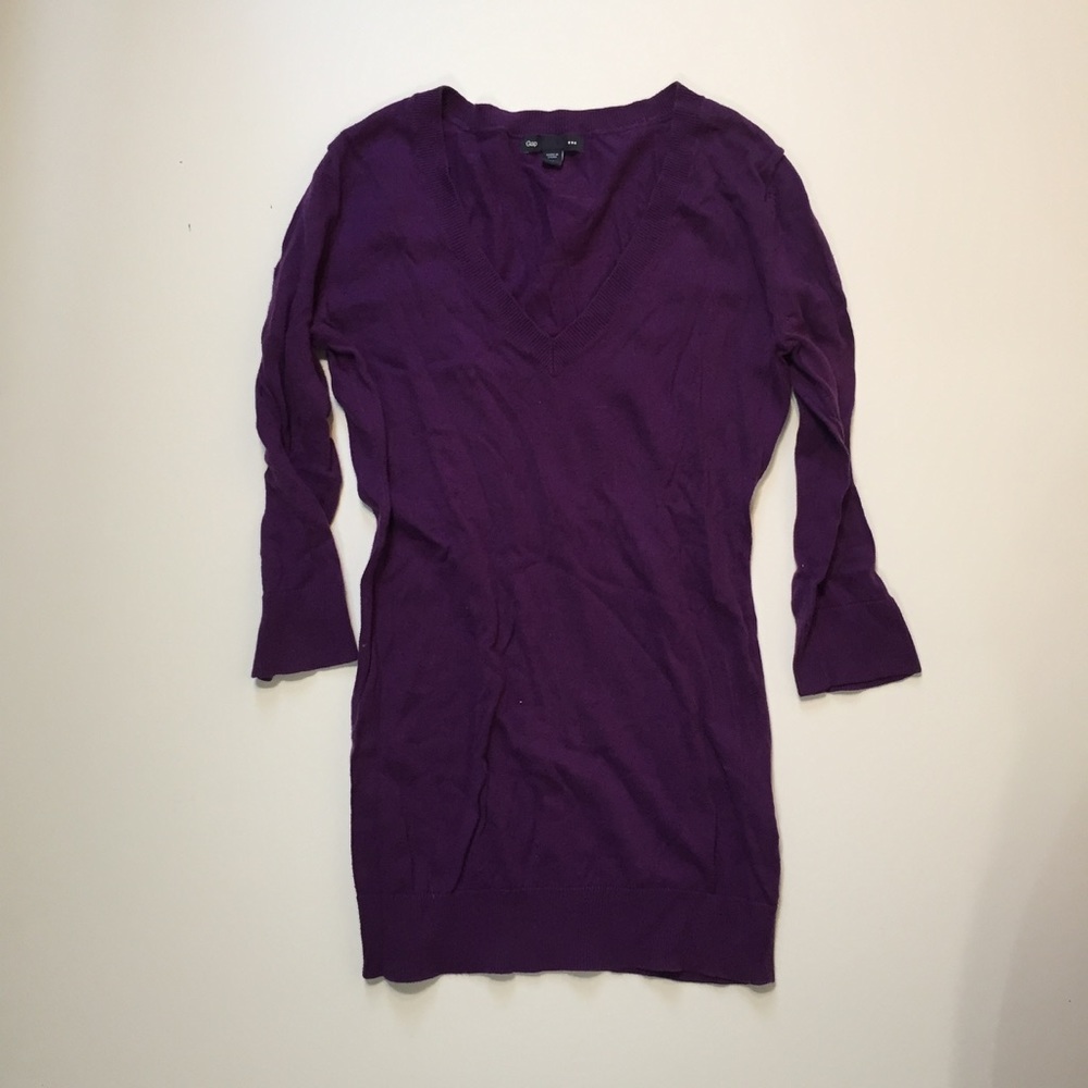 Gap Purple V-Neck Sweater