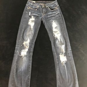 Dark Distressed Jeans