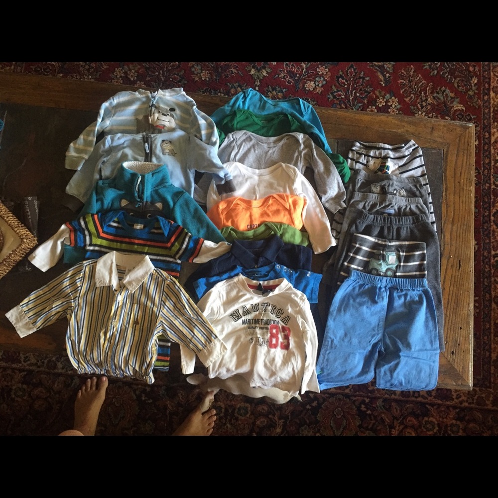 🚫Sold🚫21 piece lot of baby boys clothes