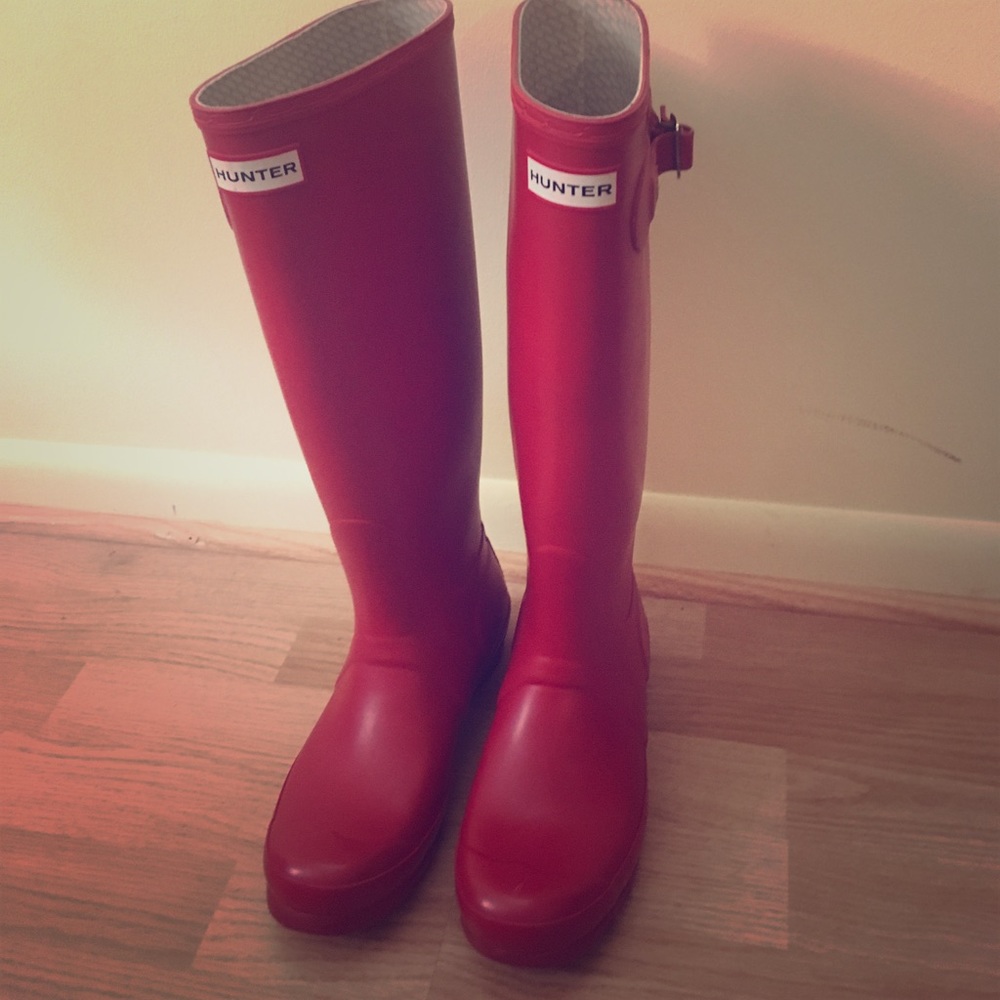 Hunter Original Tall Rain Boot Size 8