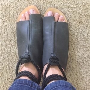 Free people blue sandals. Size 8 (38)