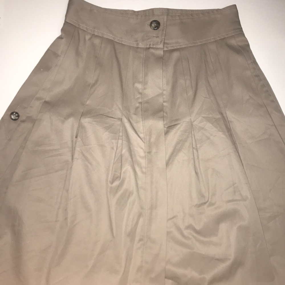 NWOT ANTHRO khaki high-waisted pocket skirt size 0