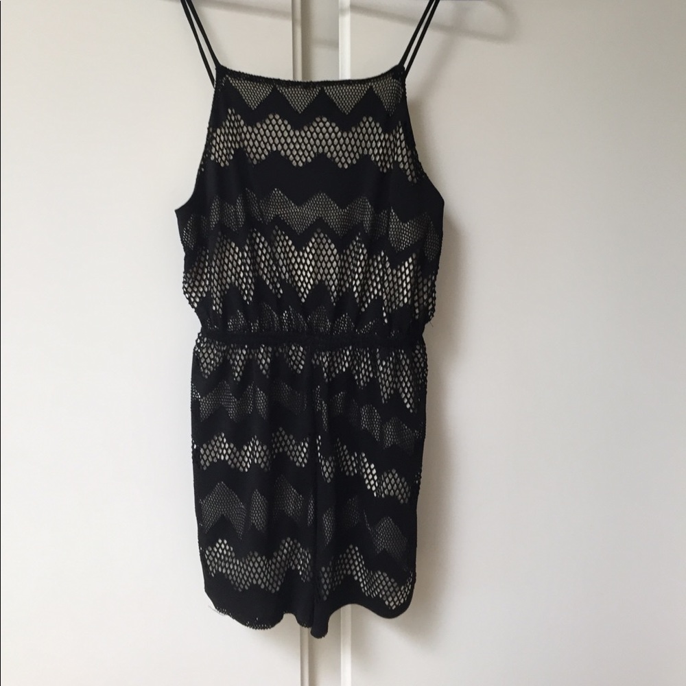 High neck romper
