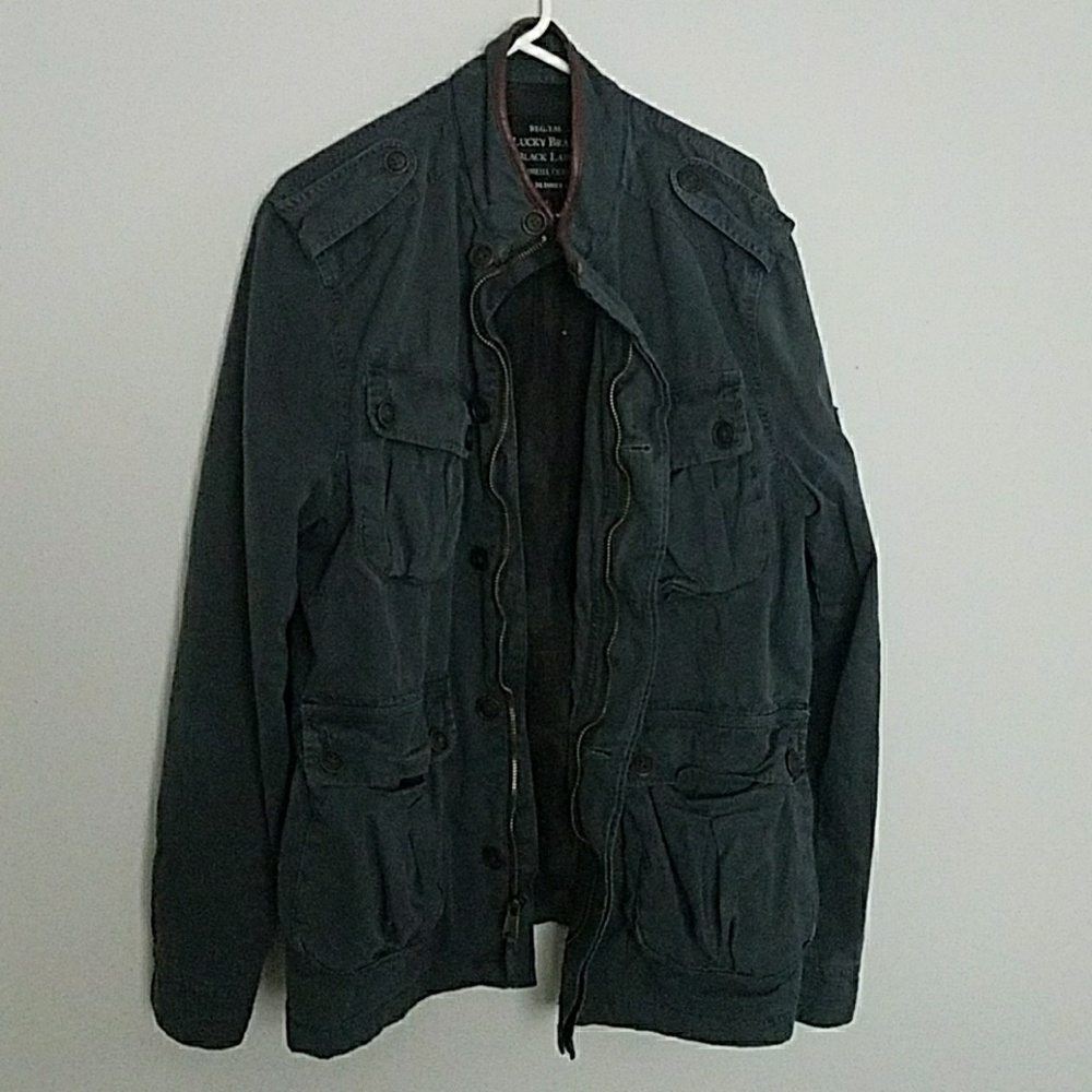 Lucky  Brand Zip Up Navy Jacket
