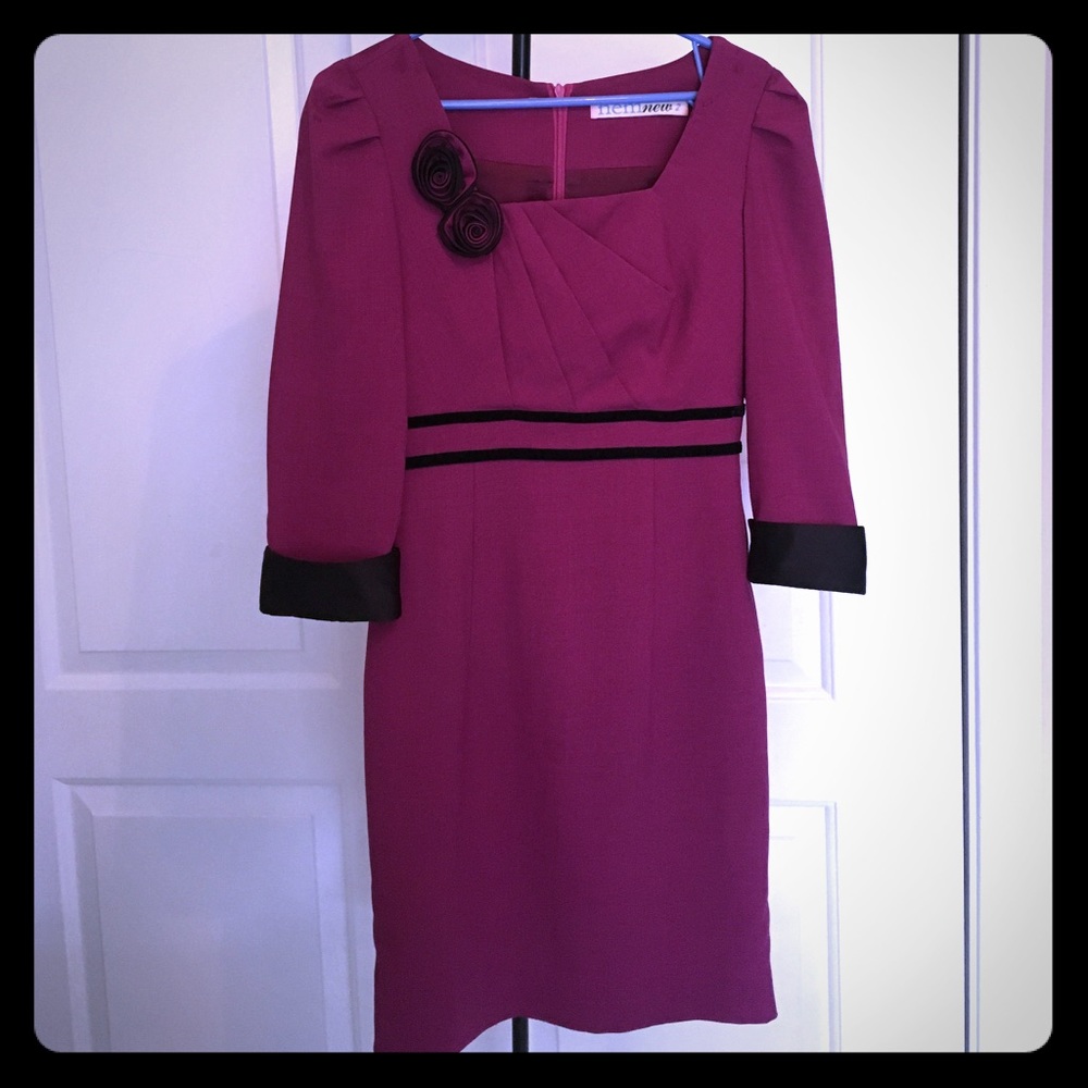 Purple cocktail dress