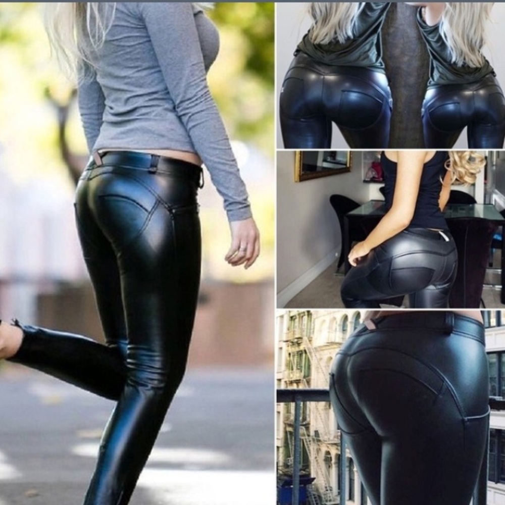 NWOT Stretchy Faux Leather Pants