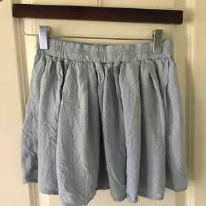 Baby Blue Flowy Skirt