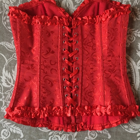 Adore Me Red Corset - Picture 2 of 2